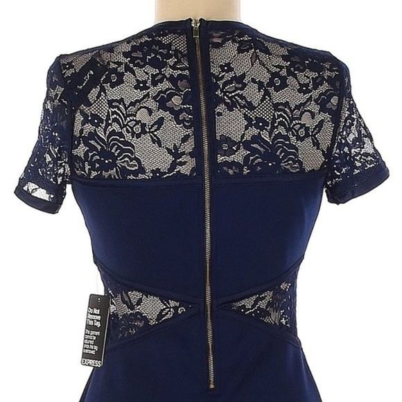 π¨ 50% OFF BUNDLES! ENDS 12/7 π¨ NWT Express Lace Cut-Out Dress - Picture 6 of 7